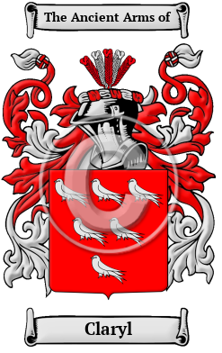 Claryl Family Crest/Coat of Arms
