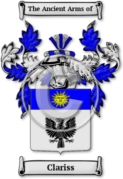 Clariss Family Crest Download (jpg) Legacy Series - 150 DPI