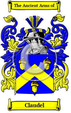 Claudel Family Crest/Coat of Arms