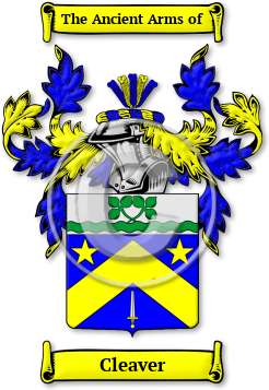 Cleaver Family Crest Download (jpg) Legacy Series - 150 DPI