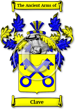 Clave Family Crest Download (jpg) Legacy Series - 150 DPI