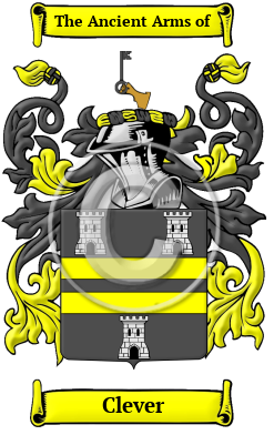 Clever Family Crest/Coat of Arms