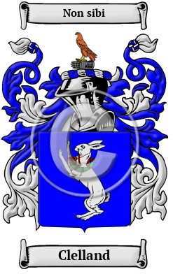 Clelland Family Crest/Coat of Arms