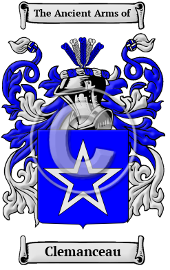 Clemanceau Family Crest/Coat of Arms