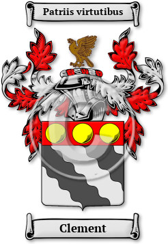 Clement Family Crest Download (jpg) Legacy Series - 150 DPI