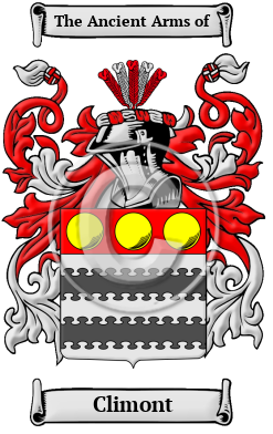 Climont Family Crest/Coat of Arms