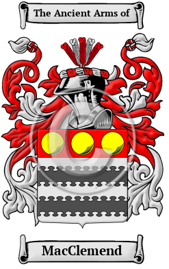 MacClemend Family Crest/Coat of Arms