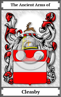 Cleasby Family Crest Download (JPG)  Book Plated - 150 DPI