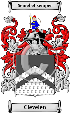 Clevelen Family Crest/Coat of Arms