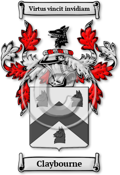 Claybourne Family Crest Download (jpg) Legacy Series - 150 DPI