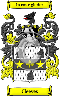 Cleeves Family Crest/Coat of Arms
