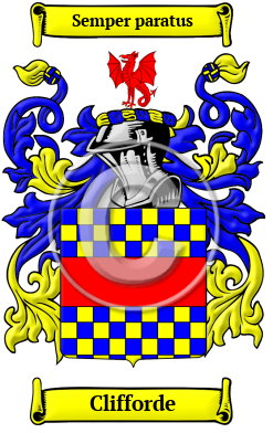 Clifforde Family Crest/Coat of Arms