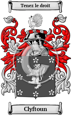 Clyftoun Family Crest/Coat of Arms