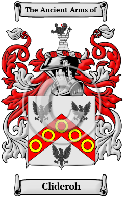 Clideroh Family Crest/Coat of Arms