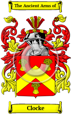 Clocke Family Crest Download (JPG) Heritage Series - 600 DPI