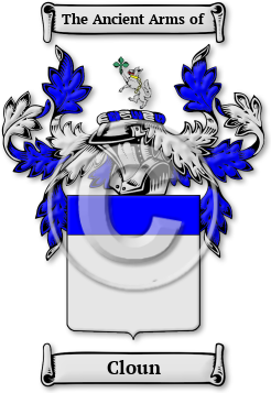 Cloun Family Crest Download (jpg) Legacy Series - 150 DPI