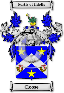 Cloose Family Crest Download (jpg) Legacy Series - 150 DPI