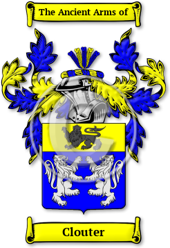 Clouter Family Crest Download (jpg) Legacy Series - 150 DPI