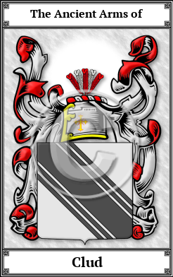 Clud Family Crest Download (JPG)  Book Plated - 150 DPI