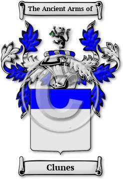 Clunes Family Crest Download (JPG) Legacy Series - 300 DPI