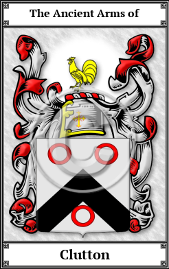 Clutton Family Crest Download (JPG)  Book Plated - 150 DPI