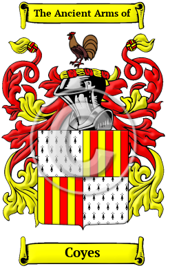 Coyes Family Crest/Coat of Arms