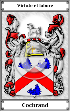 Cochrand Family Crest Download (JPG) Book Plated - 300 DPI