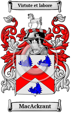 MacAckrant Family Crest/Coat of Arms