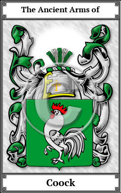 Coock Family Crest Download (JPG) Book Plated - 600 DPI