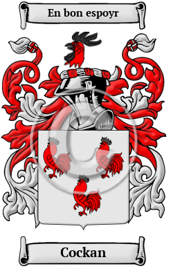 Cockan Family Crest/Coat of Arms