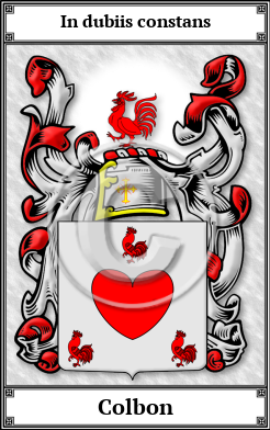 Colbon Family Crest Download (JPG)  Book Plated - 150 DPI