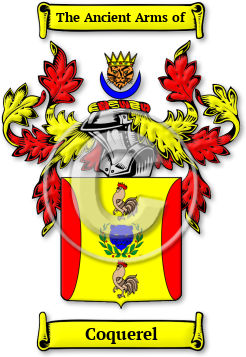 Coquerel Family Crest Download (jpg) Legacy Series - 150 DPI