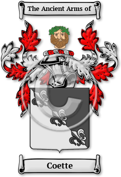Coette Family Crest Download (JPG) Legacy Series - 600 DPI