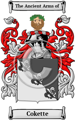 Cokette Family Crest/Coat of Arms