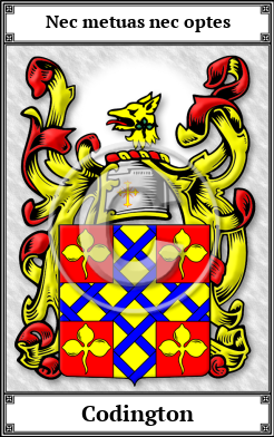 Codington Family Crest Download (JPG)  Book Plated - 150 DPI