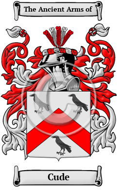 Cude Family Crest/Coat of Arms