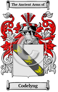 Codelyng Family Crest/Coat of Arms