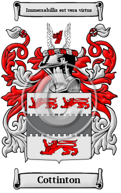 Cottinton Family Crest/Coat of Arms