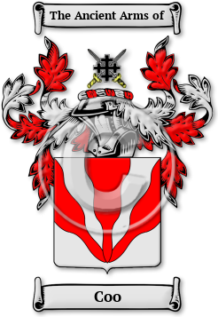Coo Family Crest Download (jpg) Legacy Series - 150 DPI