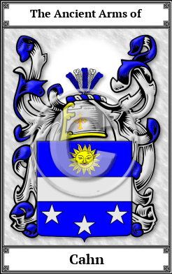 Cahn Family Crest Download (JPG) Book Plated - 600 DPI