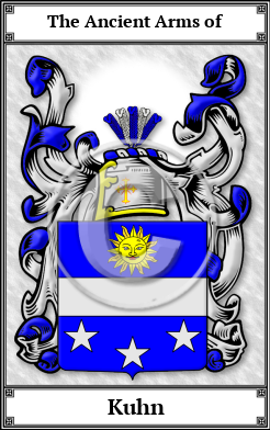 Kuhn Family Crest Download (JPG)  Book Plated - 150 DPI
