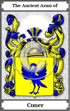 Cuner Family Crest Download (JPG)  Book Plated - 150 DPI