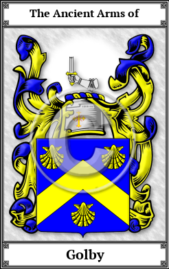 Golby Family Crest Download (JPG)  Book Plated - 150 DPI