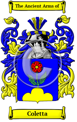 Coletta Family Crest/Coat of Arms