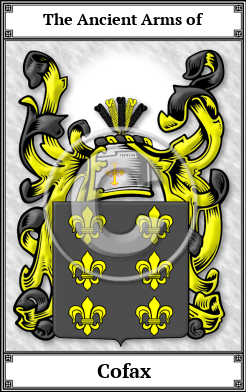 Cofax Family Crest Download (JPG) Book Plated - 600 DPI