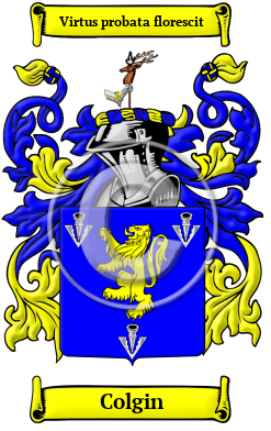 Colgin Family Crest/Coat of Arms