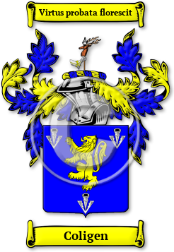 Coligen Family Crest Download (jpg) Legacy Series - 150 DPI