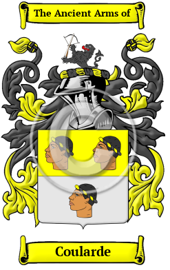 Coularde Family Crest/Coat of Arms