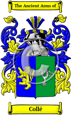 Collé Family Crest/Coat of Arms