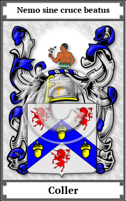 Coller Family Crest Download (JPG)  Book Plated - 150 DPI